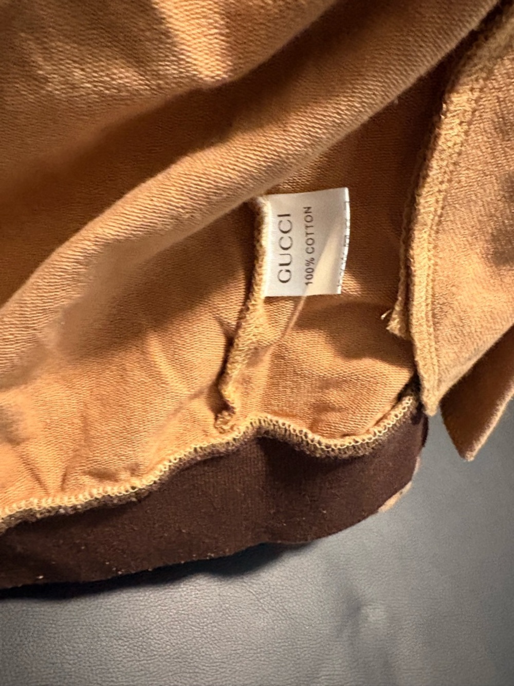 Gucci Brown GG Monogram Zip-Up Hoodie Vest with Red & Green Patch - Picture 7 of 8